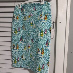 LuLaRoe Blue Pencil Skirt Resort Wear